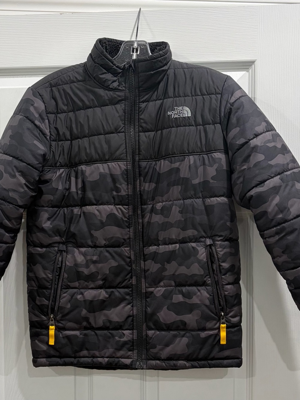 The North Face Kids Black & Charcoal Camo Puffer Jacket